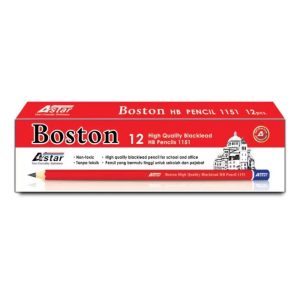 ASTAR BOSTON BLACKLEAD HB PENCIL (12 PENCILS)