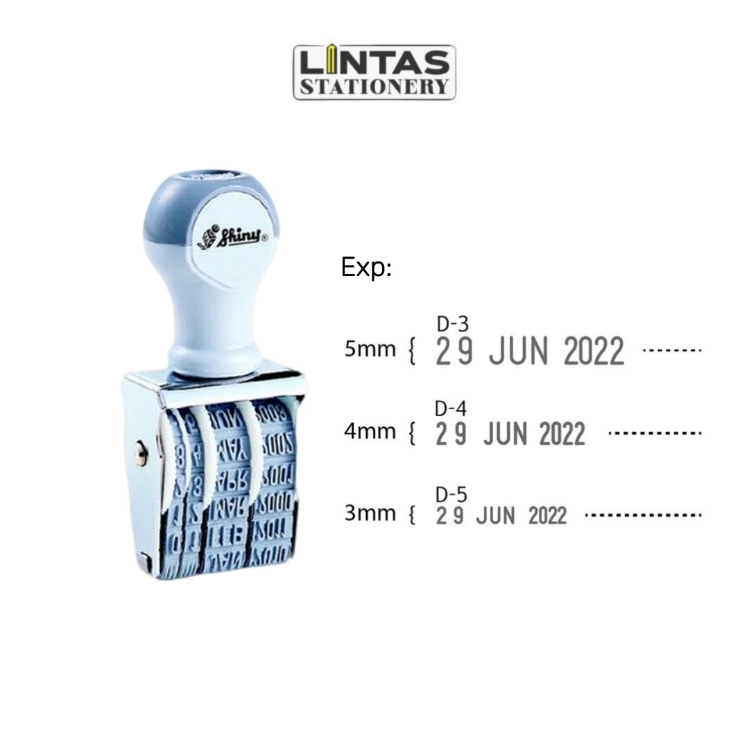 Stamp Datges SHINY DATE STAMP 3MM / 4MM / 5MM – Lintas Stationery