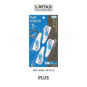 PLUS CORRECTION TAPE REFILL WH-605R-4P 4'S 5MM