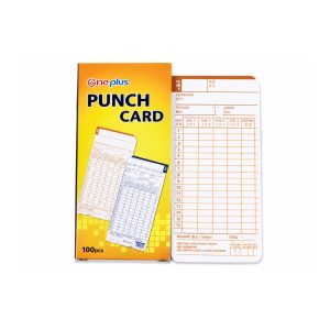 ONE PLUS PUNCH CARD 100'S-WHITE