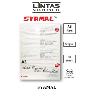 SYAMAL ARTIST DRAWING PAD A3 220G 20'S