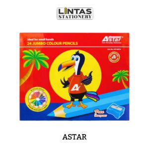 ASTAR JUMBO COLOUR PENCIL 24'S L