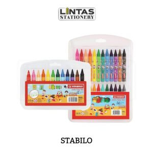 STABILO JUMBO YIPPY WAX CRAYON 12'S/24'S