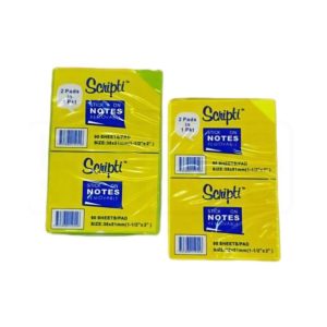 SCRIPTI STICK-ON NOTES 2'S (1.5"X2")