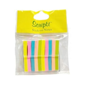 SCRIPTI 40448 STICK-ON NOTES 5 COLOURS