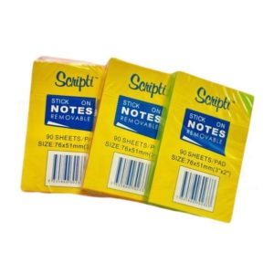 SCRIPTI STICK-ON NOTES 90'S (3"X2")