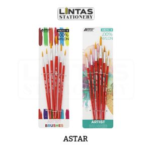 ASTAR ARTIST BRUSHES ROUND SET 6'S