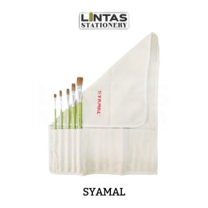 SYAMAL W/COL & ACRYLIC FLAT BRUSH SET