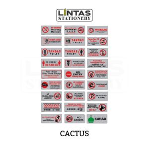 CACTUS DAILY SIGNMARK STICKER H-2072