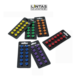 PREFIX WHITEBOARD ROUND MAGNET BUTTON 12MM 12'S