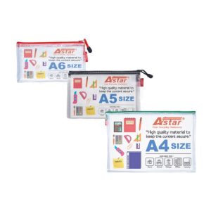 ASTAR SOFT MESH ZIPPER BAG A4 / A5 / A6