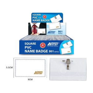 ASTAR NAME BADGE WITH CLIP (5.5CMX9CM)