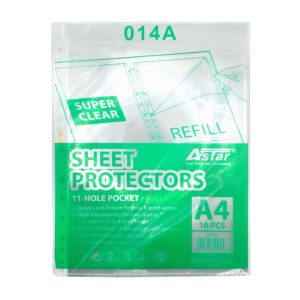 ASTAR SHEET PROTECTORS A4 10'S