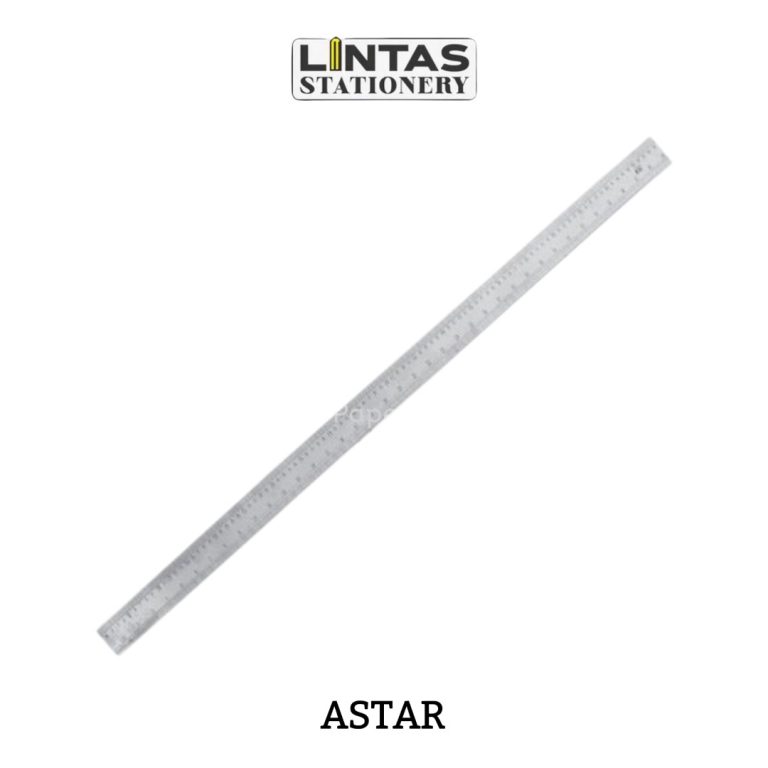 Astar Ruler Steel Ruler ASTAR STEEL RULER 40″/100CM – Lintas Stationery