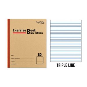 FLYING WHEEL F5 EXERCISE BOOK TRIPLE LINE