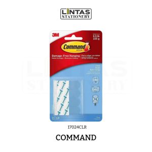 3M COMMAND CLEAR S/REFILL STRIPS 17024CLR