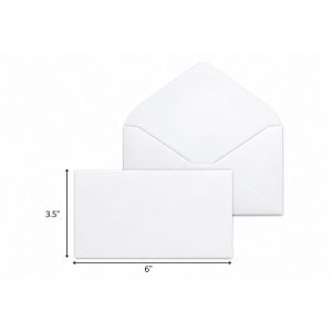 PIGEON WHITE ENVELOPE 6"X3.5"