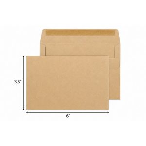 PIGEON BROWN ENVELOPE 6"X3.5"