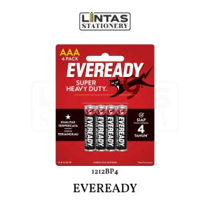 EVEREADY BATTERY AAA 4'S 1212BP4