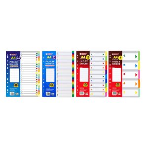 NISO INDEX DIVIDER 5 - 10 INDEX & PVC A-Z/1-31 INDEX