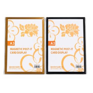 MAGNETIC DISPLAY BOARD A3 BLACK / GOLD