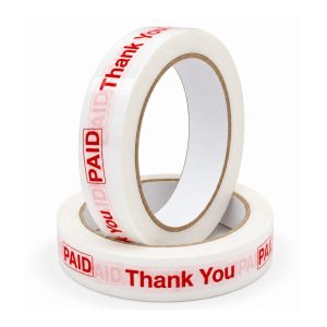 TS PRINTED OPP TAPE 55 MICRONS 18MMX50M - thank you & paid